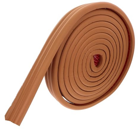 Zerodeko Selbstklebende Flexible Wandleiste 5m X 4,7cm Nbr Braun Weiche Sockelleiste zum Zuschneiden Stoßfeste Wandverkleidung für Innenräume