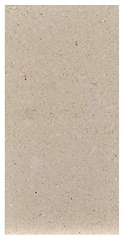 Pietra refrattaria (pressata a compressione), spessore 40 mm, dimensioni 250 x 124 mm.