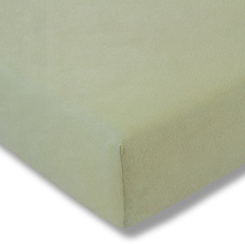 ESTELLA Samt-Velours/Frottee Spannbettlaken Spannbetttuch Verschiedene Größen und Farben 100 x 200 cm lind