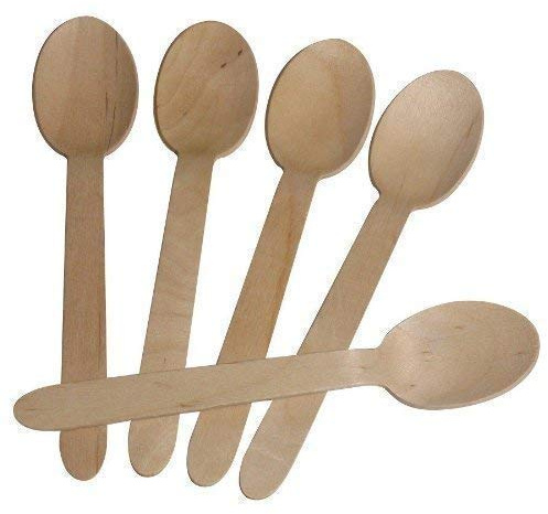 We Can Source It Ltd – 1000 Pack Wooden Birchwood Spoons 160mm – Strong Natural Wooden Disposable Spoons for Hot & Cold Foods – Ideal for Catering, Events, Parties, Takeaway & Food Service