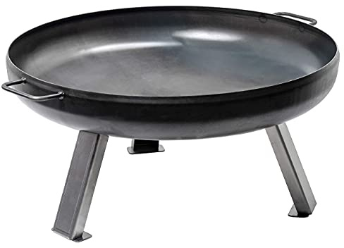 ACTIVA Feuerschale Feuerstelle Ø 60 cm 2mm Stahl Feuerschalen für den Garten Feuerwanne Feuerkorb