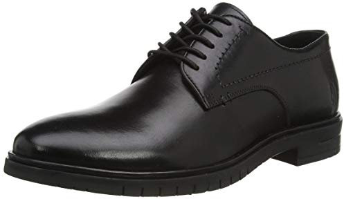 Hush Puppies Men's Sterling Oxford, Black, 9 UK