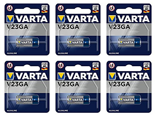 Varta - Lote de 6 Pilas alcalinas electrónicas V23GA 12 V