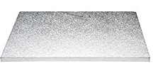 The Cake Decorating Co. Silver Oblong Drum Cake Board 20 x 12