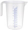 APS Misurino da 2 litri, diametro 15 x altezza 20,5 cm, bicchiere in plastica con scala esterna in rilievo, manico aperto, graduazione L/ml, lavabile in lavastoviglie