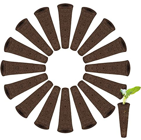 LUTER 50pcs Grow Sponges, Seed Pod Kit for Planting Sponges Seed Starter Plugs for Indoor Hydroponic Growing System