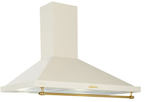 Klarstein Cappa Aspirante 90 cm, Cappa Cucina 90cm, Ventola Cappa Cucina in Acciaio Inox a Parete, 591.5m³/h, LED, Cappa Aspirante Filtrante Classe A, Cappa Aspirante Cucina con Filtro per Cappa