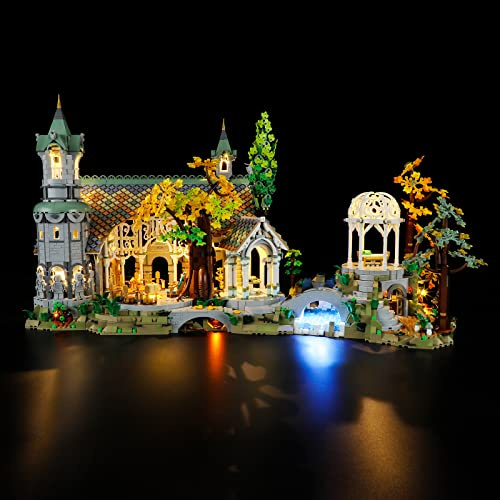 GEAMENT LED Licht-Set Kompatibel mit LEGO DER Herr DER Ringe: BRUCHTAL (Rivendell) - Beleuchtungsset für 10316 (Modell-Set Nicht enthalten)