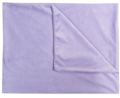 WANAM Kissenbezug, weicher Plüschkissen, lange Kissenbezüge, große Größe, Reißverschluss, Kissenbezug für Bett, Sofa, Lavendel, Lila, 50 cm x 100 cm