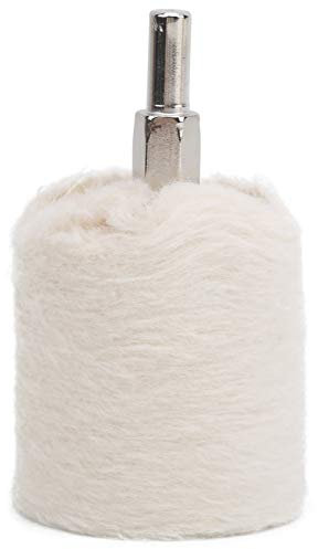 Disco de pulido de tela, disco de pulido para taladro, juego de discos de pulido, rueda de pulido de tela blanca, tipo cilíndrico, pulidora de potencia y almohadillas de pulido (tipo cilíndrico de 40