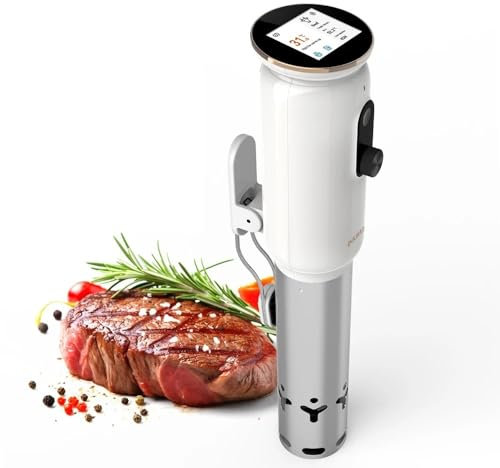 Barbecue Thermometer WiFi Sous Vide Machine ISV-101W 1000W Sous Vide Cooker 3D Water Circulation Heating with App Preset Menus For Cooking