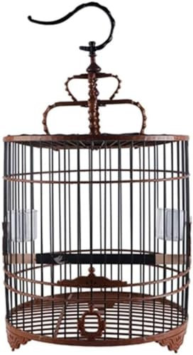 DLAZUM Professioneller Vogelkäfig für Haustiere, Vogelträger, Gartendekoration, Vogel-Reisekäfig, Kanarienkäfige mit Trennwänden, Kunststoff-Stahldrossel-Vogelkäfig, Papageienkäfig für draußen, Tau