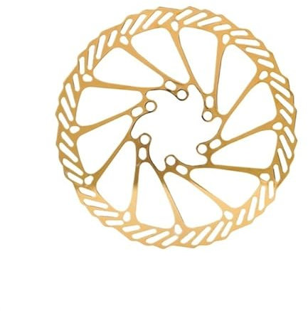 Fahrradscheibe Bremsscheibe,Metall Bremsscheibe 2 Stück Farbe Bremsscheibe 160 180 mm Mountainbike Bremsscheibe Fahrrad Straße Ultraleicht(Color:Golden 180m)