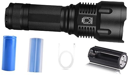 SOESFOUFU Usb Ricaricabile Torcia Led Zoomabile Per Attività Outdoor Con Batteria e Modalità Stroboscopica Per Campeggio e Emergenze