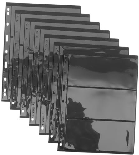 Gogogmee 10blätter Pvc Briefmarkenalbum Mit Doppelseitigen Hüllen Transparentes Sammelbuch Für Briefmarkensammler Und Sammlungsorganisation