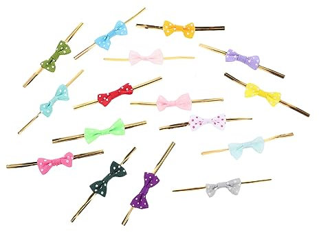 FRCOLOR 100stücke Bunte Lollipop Bänder Aus Polyester Dekorative Schleifen Zum Basteln Und Versiegeln Von Geschenk Süßigkeitentüten Flexibel Für Cake Pops Hochzeit Geburtstag Und Diy-