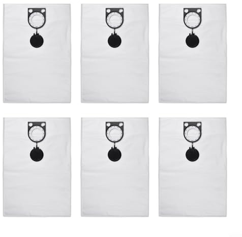 6 Pack Replacement Dust Bags For Metabo ASR25 L for SC, ASR2025, ASR35, ASR50 L for SC Robot Vacuum Cleaner Accessories