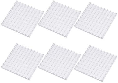 10 Stück Aluminium-Kühlkörper, Kühlkörper-Chip-Kühlkörper, Kühler-Chip-Kühlrippe für Leiterplatten-Chip-Router, CPU-Verstärker, Motherboard