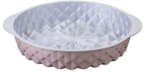 Dr. Oetker Creative Rundform Mandala – Ø 26 x 55 cm, 2000ml, Premium Aluminiumguss Backform, PFAS-freie Antihaftbeschichtung, in Rose-Gold, Hitzebeständig bis +230°C