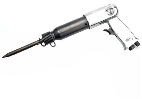 Martillo neumático, Martillo de Aire, Pala de Aire de Mano, Palas pequeñas de Gas, Herramientas neumáticas removedoras de óxido con 4 cinceles para carpintería metálica, óxido, etc.