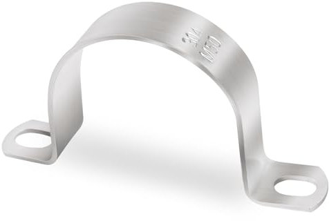 6 Pezzi Morsetti per Tubi,Jyeelen Ø 80 mm Collari Per Tubi acciaio inox 304 U Fascetta Stringitubo per fissare condutture, cavi, gasdotti e tubi di drenaggio