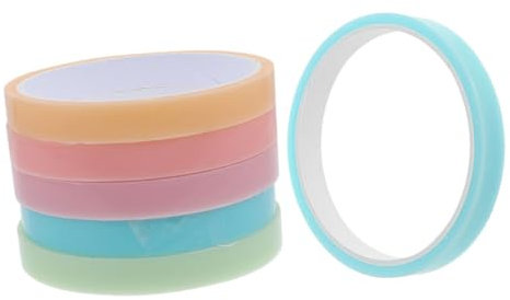 LALAFINA 6rollen Bunte Klebrige Bastelbänder Stressabbau Klebebänder Für Unisex