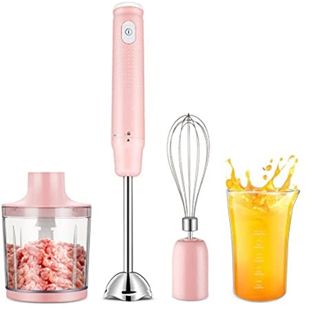 7LiuYueFei6 Mixeur Plongeant, mixeur Plongeant, mixeur Plongeant en Acier Inoxydable 304, ustensile de Cuisine, idéal pour Les soupes, Smoothies, purées et Aliments pour bébés
