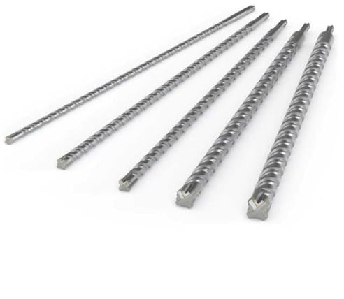 CSOOM SDS Plus Bohrer 10,12,16,22,25 (600mm), Professionell Betonbohrer，Ideal zum Bohren in Stein, Beton, Naturstein, Ziegelmauer