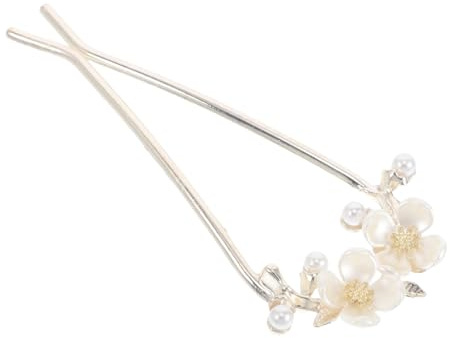 CTIRCHIU Vintage Chinesische Haarpin Mit Blumen-design Traditionelle Förmige Haarnadel Für Brötchen Elegantes Accessoire Für -kostüme Und Antike Trachten