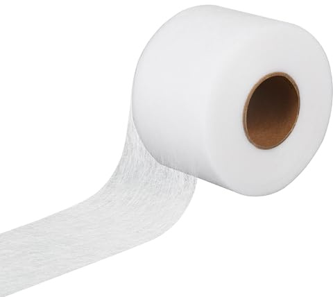 60mm x 50m Cinta de Tela Termoadhesiva, Cinta termoadhesiva para dobladillos, Cinta Termoadhesiva Ropa, Cinta de Dobladillo Planchado, Tira de Dobladillo Adhesiva para Reparar Cortinas