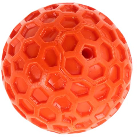 Hemobllo Pelota de Juguete para Perros Suave de Goma Diseño de Panal Pelota Parlante para Masticar y Jugar para Perros Pequeños y Cachorros