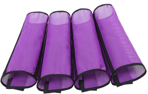 CVUTOVO 4 Piezas Protector de Patas de Caballo de Malla Transpirable Profesional de Diseño Resistente y Fácil de Usar para Tipo de Caballos
