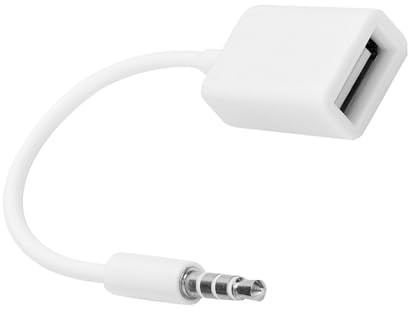 Ghzste Cavo adattatore da jack maschio da 3,5 mm a USB femmina AUX audio