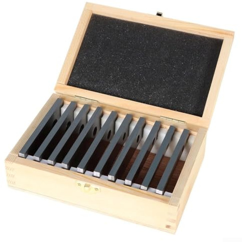 Eawfgtuw For 10 Pairs of /8 x 4 Inch Parallel Set with 0.001 Inch Accuracy, Hardened Alloy Steel Vise Parallel Spacers for CNC Milling, Drilling and