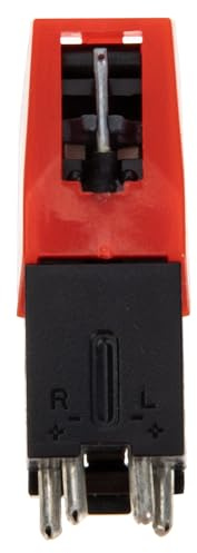 DOITOOL Record Player Needle Replacement Excellent Sound Effect with Red Abs and Aluminum Material and High-grade Design, Vinyl Record Accessories for Turntable Phonograph