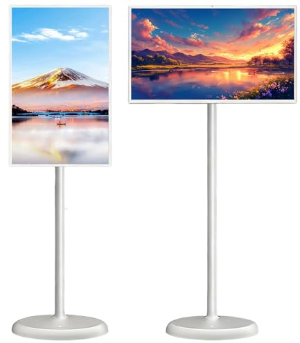 Sunseota 32 Pulgadas 2ª generación Televisor portátil Inteligente con Sisteme operativo Android, Certificado EDLA, Pantalla táctil móvil, rotación Completa, Control Remoto por Voz