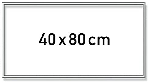 Schipper 605250768 Malen nach Zahlen, Alurahmen 40 x 80 cm, Silber matt ohne Glas für Ihr Kunstwerk, einfache Selbstmontage