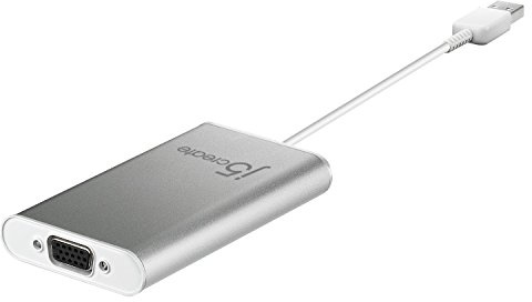 j5create USB auf VGA Display Adapter 1080p HD Auflösung bis zu 2048 x 1152| USB 3.1/3.0/2.0 Port | Kompatibel mit Windows 10, 8.1, 8,7 und Mac 10.8 bis 10.13.3 (JUA311)