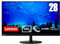 Lenovo L28u-30 71,12 cm (28 Zoll, 3840x2160, UHD, 60Hz, WideView, entspiegelt) Monitor (HDMI, DisplayPort, 4ms Reaktionszeit, AMD Radeon FreeSync) schwarz