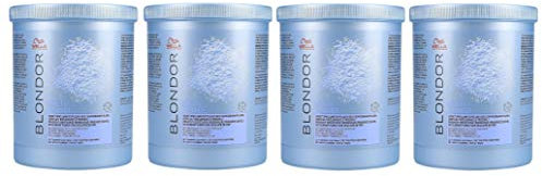 4er Wella Professionals Blondor Multi Blonde Powder Blondierung 800 g