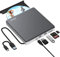 BUNUD Externes DVD Laufwerk, CD Laufwerk Extern USB mit 2 USB SD TF Ports, Externer CD/DVD Brenner und Player, Externes CD Laufwerk für Laptop Windows Mac PC MacBook