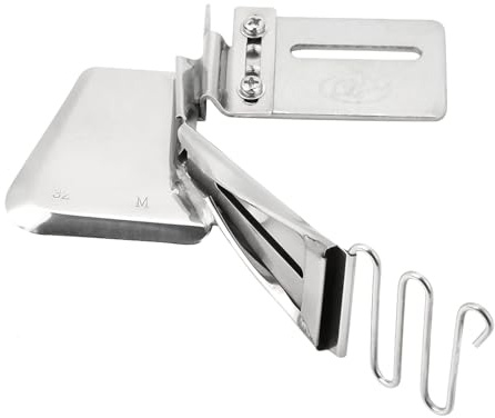Accesorio para Máquina de Coser Industrial, Encuadernadora Al Bies para Máquina de Coser, Encuadernación Overlock de Carpeta con Borde Curvo Carpeta Overlock Hemmer Máquina de Coser Carpeta Adjunta