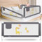 Wholede Sponda Letto Bambini, 200cm Barriera Lettos Bambini, Sponda Letto Matrimoniale - Anticaduta, Altezza Regolabile, Facile Installazione- 1 Lato