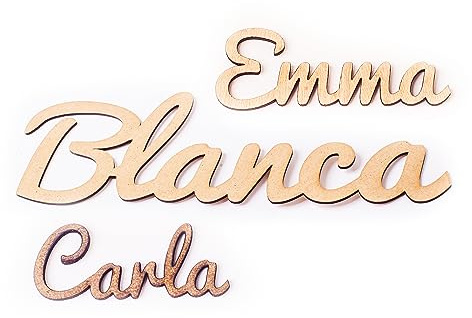 Olesea Nombres De Madera personalizados- Decoracion Habitacion- Carrera De Letras-Letras De Madera-Decoracion Pared-Regalos Comunion Niña-Regalo Niño-Bautizo Baby Shower-Letras De Madera Para Pared