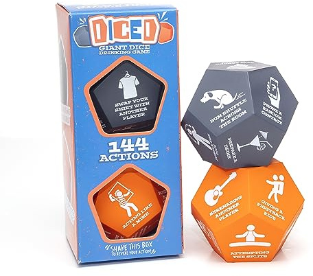Boxer Gifts Würfelförmiges Riesenwürfel-Trinkspiel, lustige Trinkspiele für Erwachsene, für drinnen oder draußen, Junggesellinnenabschied, Geschenk für Erwachsene