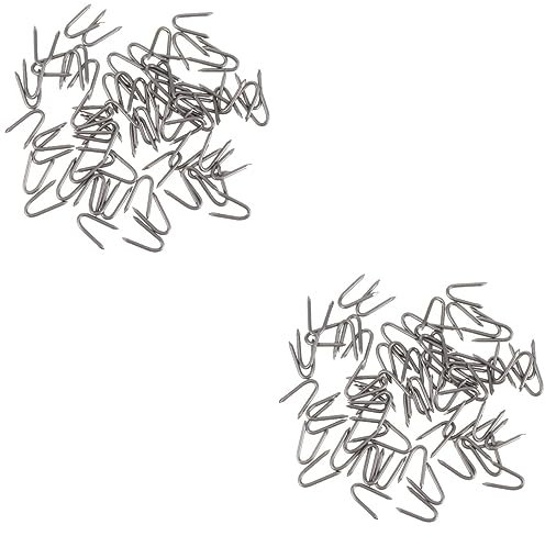 Happyyami 140pièces Piquets De Fixation u Fer Outils De Fixation pour Clôtures Et Pelouses Résistants Stables pour Systèmes De Clôture Et Ancrage Au Sol