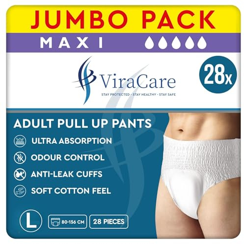 28 x Maxi Incontinence Pants Women and Men, Adult Nappies