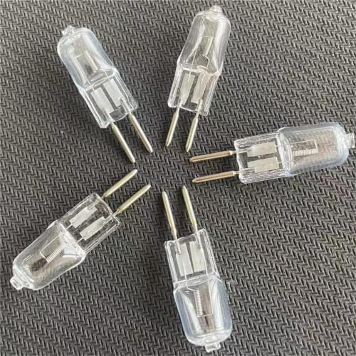WYLIELAMSH Halogenlam 5PCS G5.3 12V Halogenlampe 24V Mechanische Glühbirne 36V Kristall Kronleuchter Birne GU5.3 Doppelstiftsockel,12V-35W