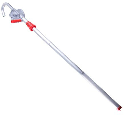 TIOMIOSEA Ölfasspumpe Kurbelpumpe Fasspumpe,Handölpumpe, Aluminiumlegierung Drehhandkurbel Ölfass Fasspumpe,Zum Pumpen von Kraftstoff, Benzin, Schmieröl, Kochölen