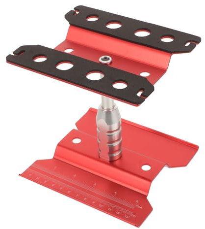 BELLIFFY Rc Car Reparaturständer 1:8 1:10 Modellauto Werkbank Metall Rot 170mm Höhe Montage Und Ausstellungsstation Für Rc Truck Zubehör
